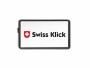 Swiss Klick Kennzeichenhalter Hochformat Hinterseite Schwarz