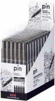 UNI-BALL  Fineliner Pin PIN-200(S) Black 6P schwarz 6 Stück, Kein