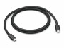 Apple Thunderbolt 4 Pro Kabel 1 m, Schwarz, Kabeltyp