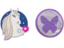 Schneiders Badges Horse + Butterfly, 2 Stück, Eigenschaften: Keine