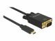 Image 4 DeLock USB-C - VGA Kabel, 3m, schwarz Typ