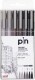 UNI-BALL  Fineliner Pin        0.1/0.5mm - PIN-200/S 3 Farben               6 Stück