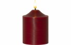 Star Trading LED-Kerze Pillar Flamme, 12 cm, Rot, Betriebsart