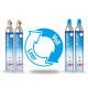 SodaStream Échange de cylindre de CO2 60L x 2