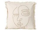 Boltze Kissen Pica 45 cm x 45 cm, Beige