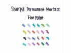 Sharpie Permanent-Marker 0.9 mm Rot, Strichstärke: 0.9 mm