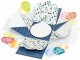 Folia Geschenkbox Explosionsbox Party Dunkelblau, 25.00 x 25.00