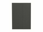 PaperOh Notizbuch Quadro B5, Blanko, Grau mit schwarzen Quadraten