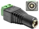 DeLock Adapter DC 2,5 x 5,5 mm Buchse > Terminalblock 2 Pin