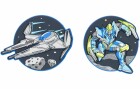 Schneiders Badges Spaceship + Transformers, 2 Stück, Bewusste