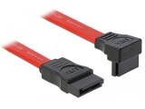 DeLock SATA2-Kabel rot, gewinkelt, 50 cm, Datenanschluss Seite A