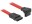 Bild 1 DeLock SATA2-Kabel rot, gewinkelt, 50 cm, Datenanschluss Seite A