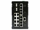 Edimax Pro Rail PoE+ Switch IGS-5416P 20 Port, SFP Anschlüsse