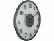 NeXtime Wanduhr Frosted Wood Ø 50 cm Grau/Weiss, Form