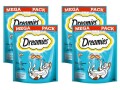 Dreamies Katzen-Snack mit Lachs, 4 x 180g, Snackart: Biscuits