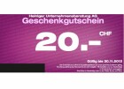 Heiniger Gutschein CHF 20.-