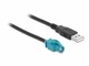 Image 0 DeLock USB-Kabel HSD Z - USB-A, (f-m) 1 m