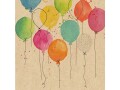 Braun + Company Papierservietten Ballon Party 33 cm x 33 cm