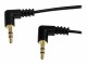 StarTech.com - 6 ft. (1.8 m) Right Angle 3.5 mm Audio Cable - 3.5mm Slim Audio Cable - Right Angle - Male/Male - Aux Cable (MU6MMS2RA)