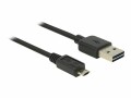 DeLock Delock Easy-USB2.0-Kabel A-MicroB: 2m, Beide