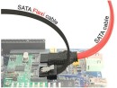 DeLock SATA3-Kabel schwarz, Clip, flexibel, 20 cm, Datenanschluss