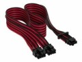 Corsair Premium 12+4-Pin 12VHPWR 600 W Kabel Schwarz Rot