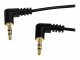 StarTech.com - 3 ft Slim 3.5mm Right Angle Stereo Audio Cable - M/M