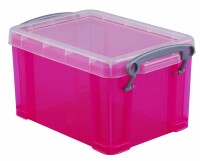 USEFULBOX Box plastica 1,6lt 68507218 pink trasparente, Sensa