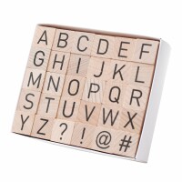 I AM CREATIVE Alphabet Stempel Set 4082.2 2x2cm, 30 Stück, Kein