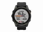 GARMIN Sportuhr Fenix 7S Sapphire Solar, Schwarz/Anthrazit