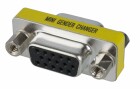 DeLock Gender/Invertieradapter f-f VGA - VGA, Kabeltyp: Adapter