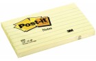 Post-it Notizzettel 127 x 76 mm, Gelb, liniert, 12