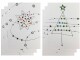 ABC Weihnachtskarte Stern und Tanne 10.1 x 15 cm