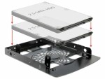 DeLock Einbaurahmen 2x 2.5" - 3.5", Zubehörtyp: HDD/SSD Montageset
