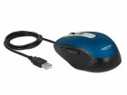 DeLock Maus 12621 Optical 5-Button Blau