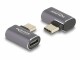 DeLock USB-Adapter gewinkelt USB-C Stecker - USB-C Buchse, USB