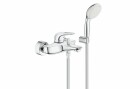 GROHE Eurostyle Einhand Wannenbatterie, chrom, mit Handbrause