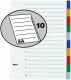 BIELLA    Register PP farbig          A4 - 46341000U 10-teilig, blanko