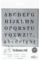 I AM CREATIVE Schablone Alphabet A5 MAK2000.56, Ausverkauft