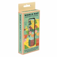 ROOST Portable USB Charger World Map 26719 7x16x2.5cm, Artikel