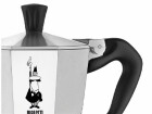 Bialetti Espressokanne I love Coffee 3 Tassen, Silber, Betriebsart