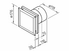 Helios Toilettenventilator MiniVent M1 mit Nachlauf M1/120 N/C