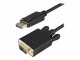 StarTech.com - 3ft DisplayPort to VGA Adapter Cable - 1920x1200 - Active DisplayPort (DP) Computer or Laptop to VGA Monitor or TV Display (DP2VGAMM3B)