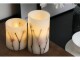 Pauleen LED-Kerzen Set Shiny Blossom, Ø 8.5 cm, Weiss