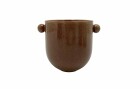 OYOY Vase Saga, braun, Ø15,5 x H12,5 cm, Steingut