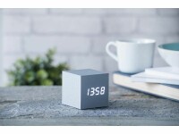 Gingko Digitalwecker Cube Click Clock Silber, Funktionen: Alarm