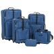 vidaXL 5-tlg. Reisekoffer-Set Blau Stoff