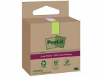 Post-it Notizzettel Super Sticky Recycling 70 Blatt, Mehrfarbig