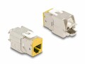 DeLock Keystone-Modul RJ45 zu LSA Cat.6A Gelb, 10 Stück