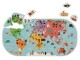 Janod Badespielzeug Weltkarten-Puzzle 28-teilig, Material: EVA